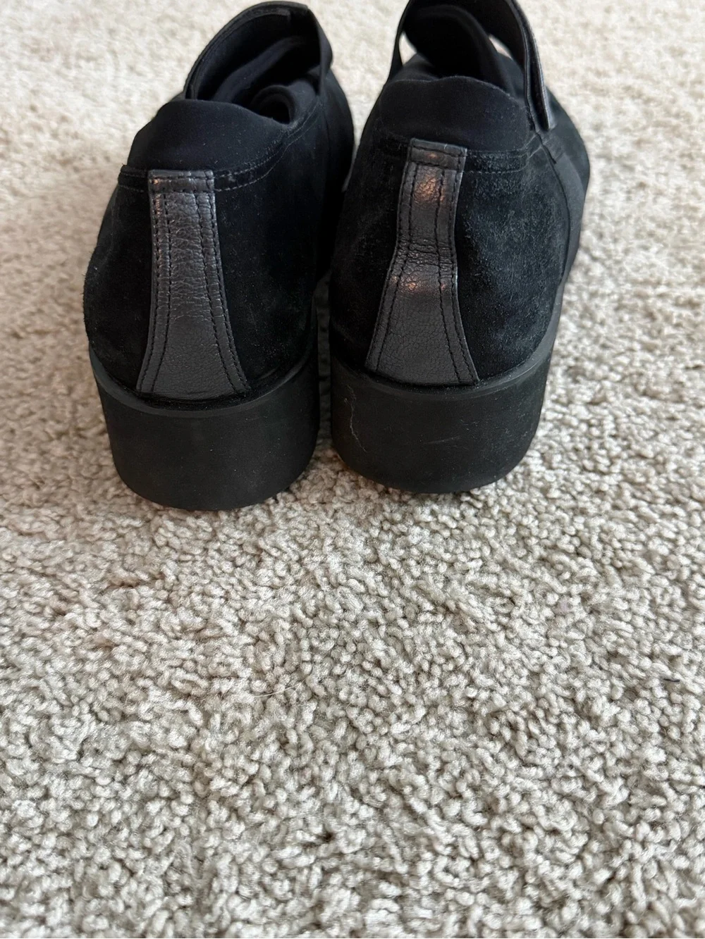 Thierry Rabotin Abra black suede slip-on shoes size 40 (US 9.5)